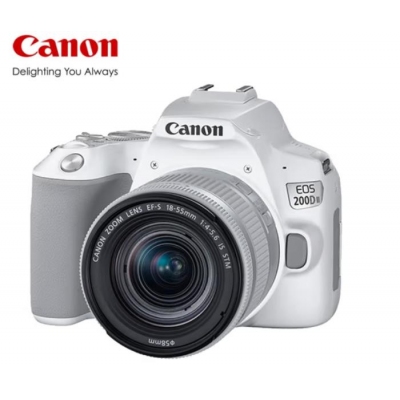 佳能（Canon） 佳能200d二代单反高清vlog数码照相机视频直播相机 EOS200D II(18-55mm)丨白