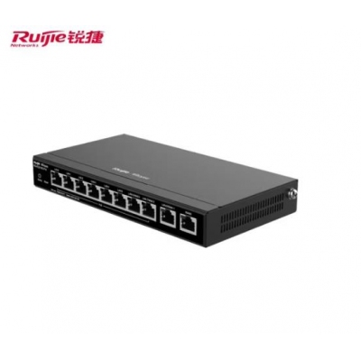锐捷（Ruijie）千兆路由器 企业级网关路由 双WAN口 无线AC控制器 RG-EG210G-P-E 8口千兆一体机