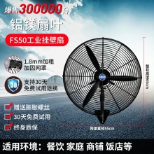 工业电风扇强力落地扇大风量牛角扇商用机械大功率车间工厂壁挂扇铝镁挂壁扇FS50