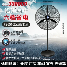 工业电风扇强力落地扇大风量牛角扇商用机械大功率车间工厂壁挂扇六档FS650