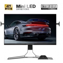 AOC 爱攻&保时捷联名定制二代 31.5英寸 MiniLED 4K 144Hz 快速液晶1ms HDR1400 DTS显示器
